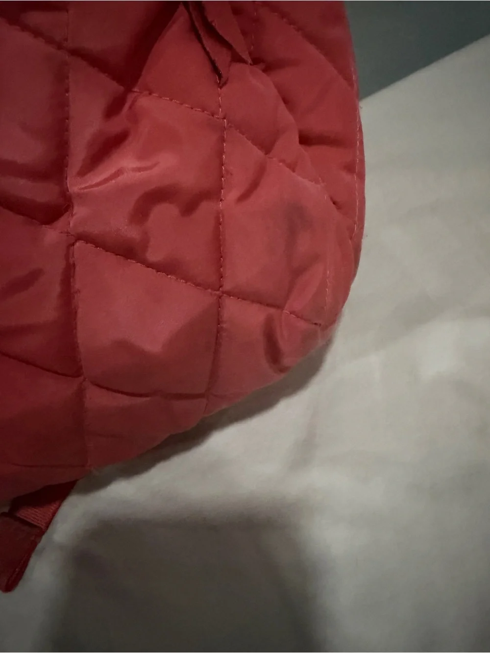 Vera Bradley Quilted Coral Pink Backpack - Picture 4 of 13